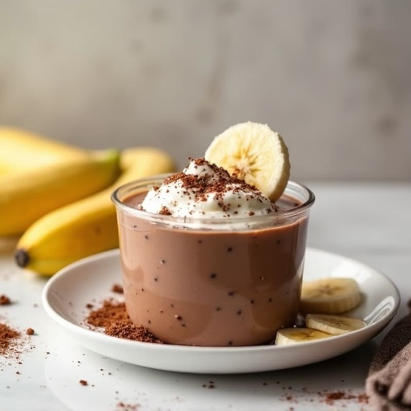 Silky Chocolate Protein Pudding with Cottage Cheese