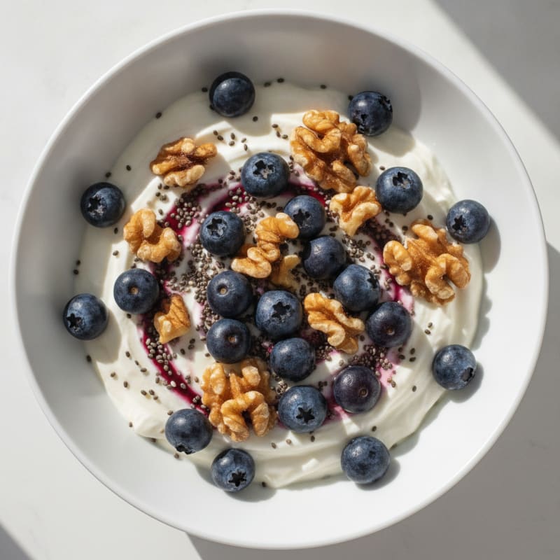 Creamy Greek Yogurt Protein Pudding with Berries