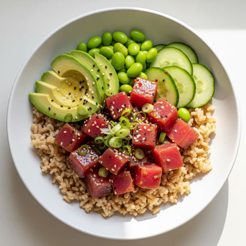 Zesty Hawaiian Tuna Poke Bowl