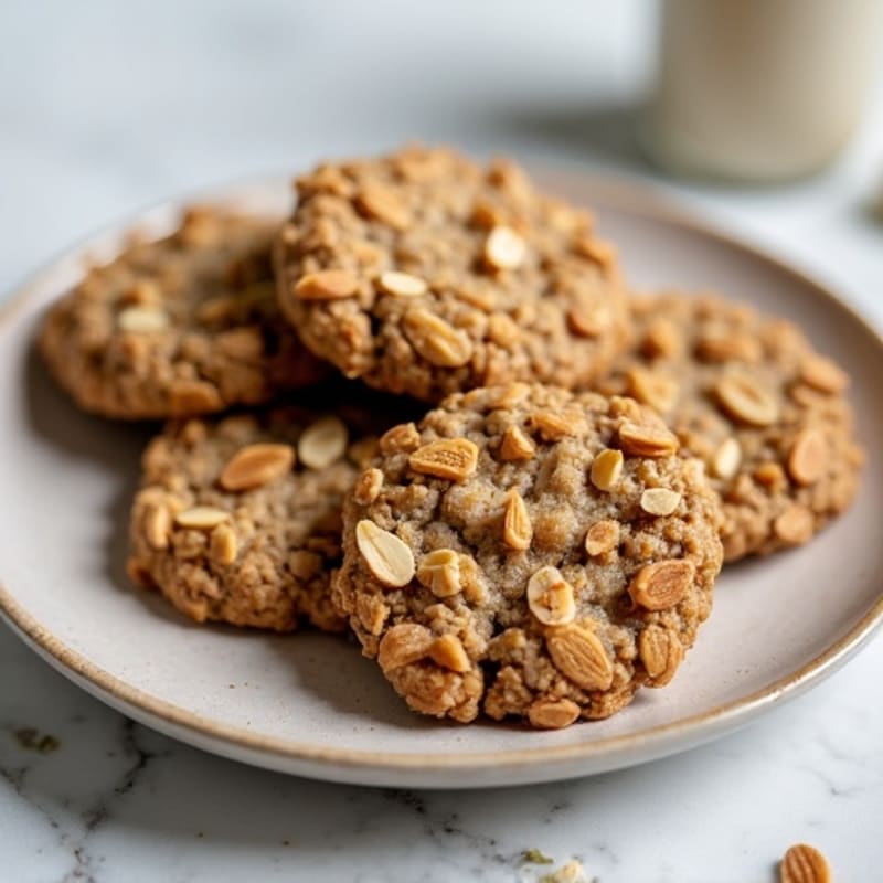 Protein-Packed Almond Butter Oatmeal Cookies