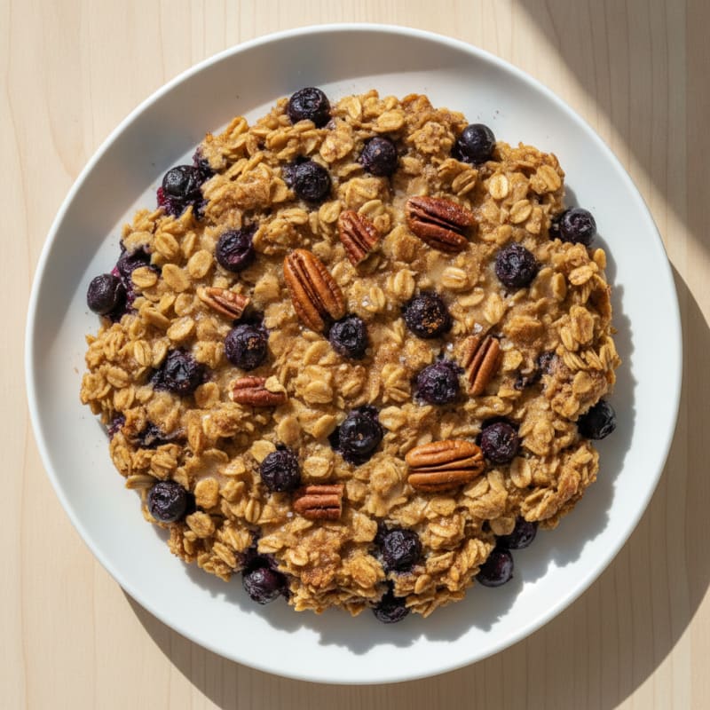 Blueberry Pecan Baked Oatmeal