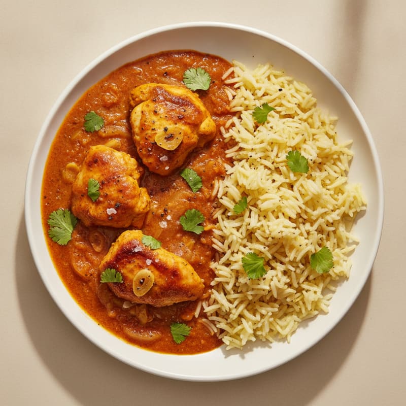 Spiced Butter Chicken with Basmati Rice