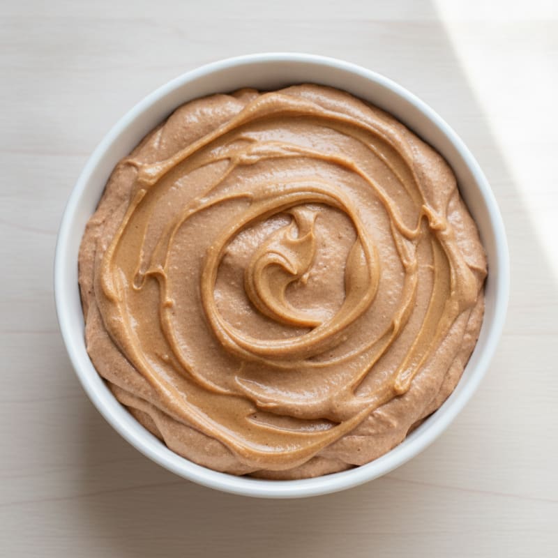 Greek Yogurt Protein Mousse with Peanut Butter Swirl
