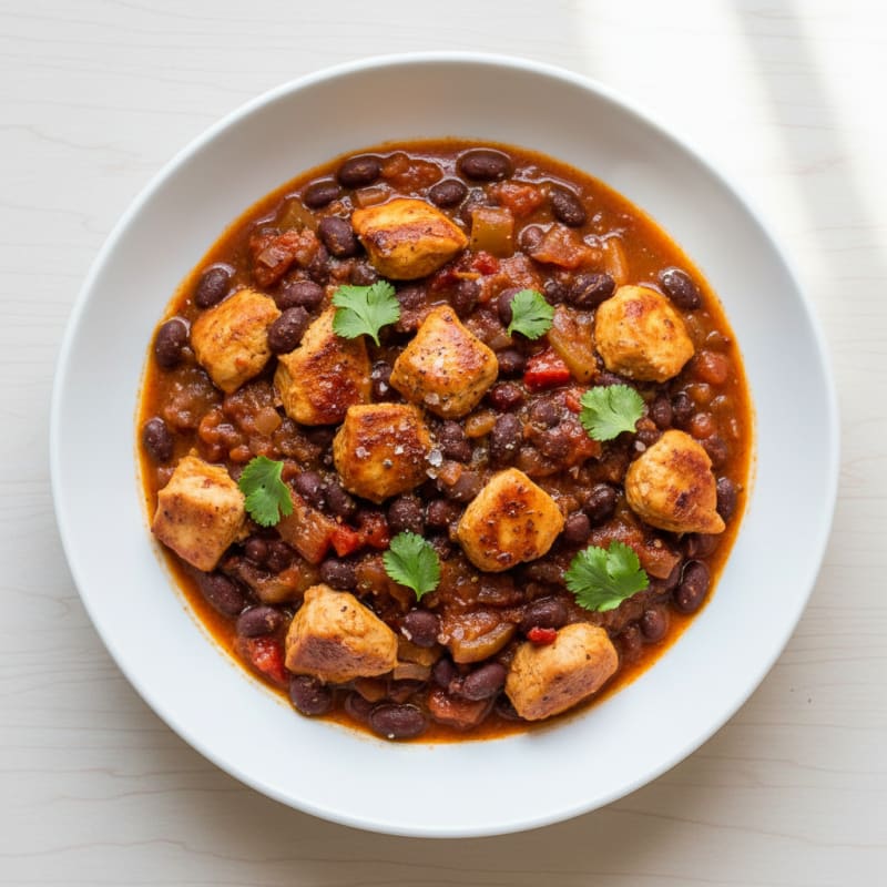 Smoky Chipotle Chicken and Black Bean Chili