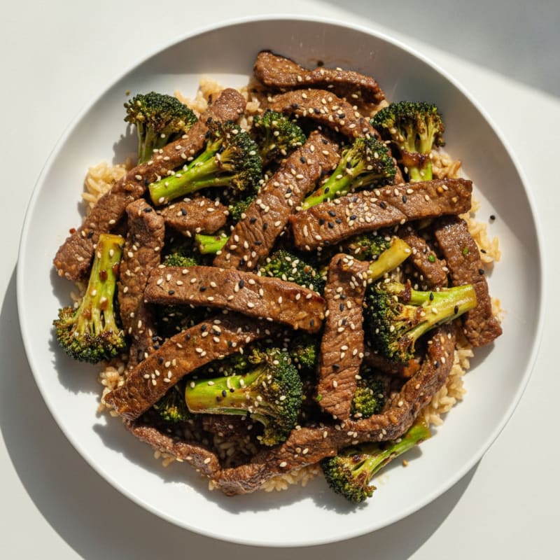 Sesame Beef and Broccoli Stir-Fry