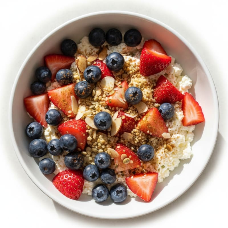 Cottage Cheese Breakfast Bowl with Berries