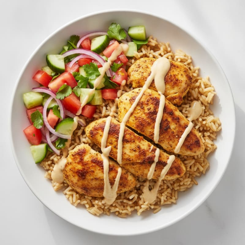 Chicken Shawarma Rice Bowl