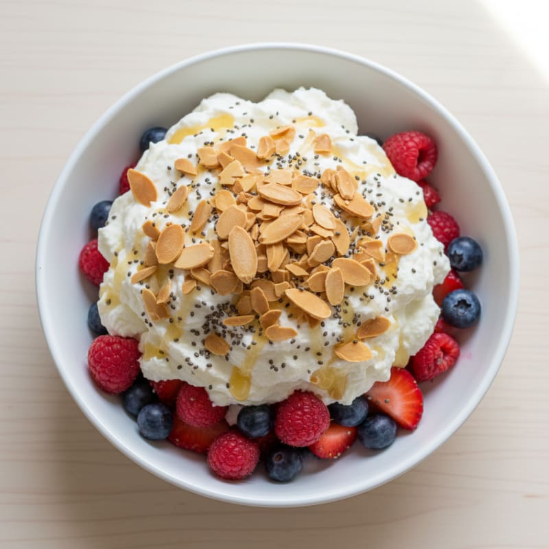 Creamy Greek Yogurt Protein Parfait with Berries