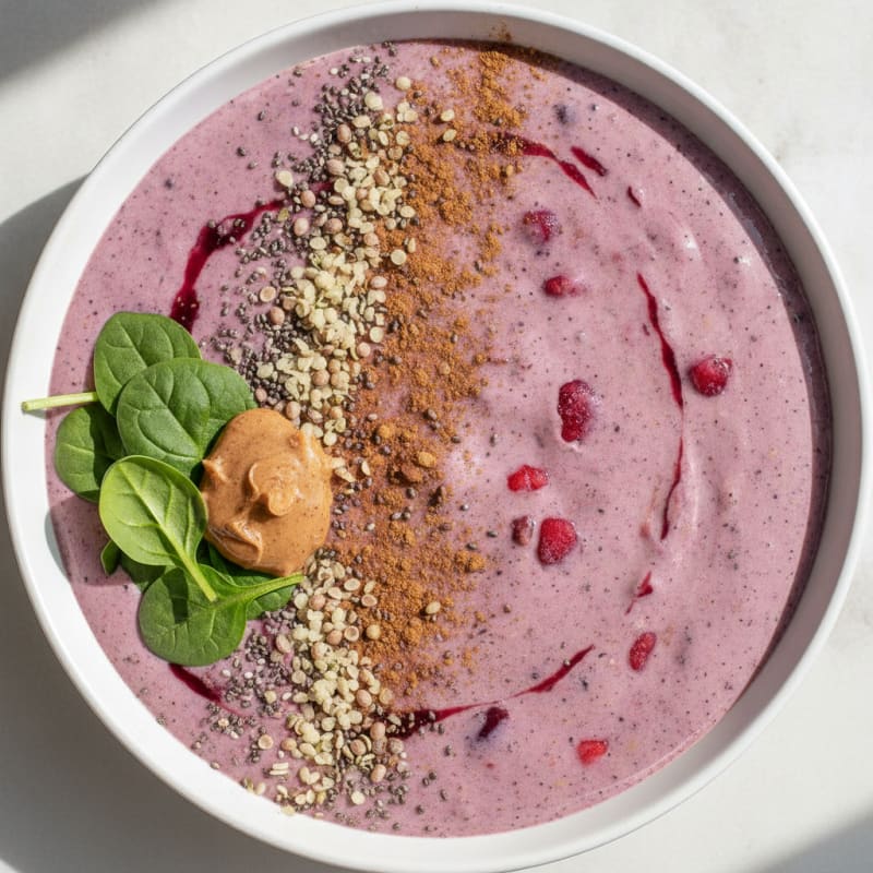 Mixed Berry Vegan Protein Smoothie