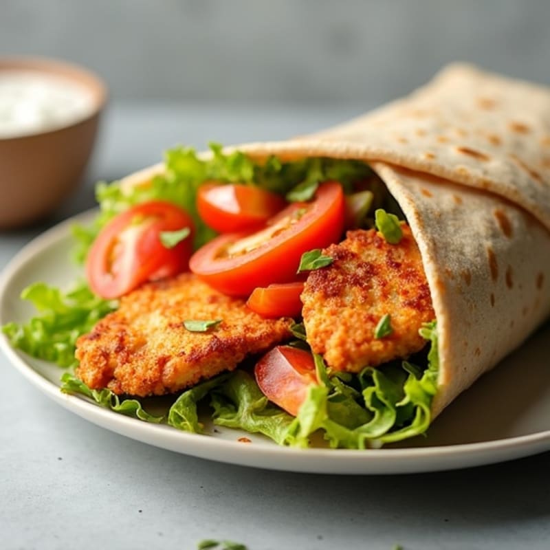 Crispy Buffalo Ranch Chicken Wrap