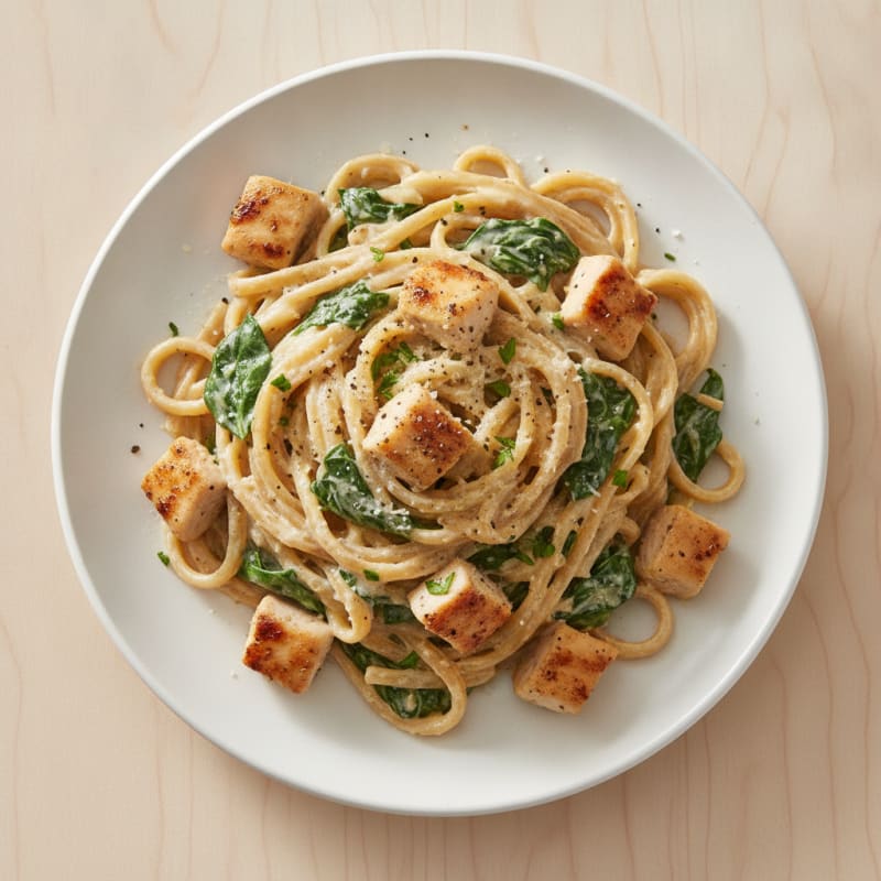 Creamy Garlic Chicken Fettuccine