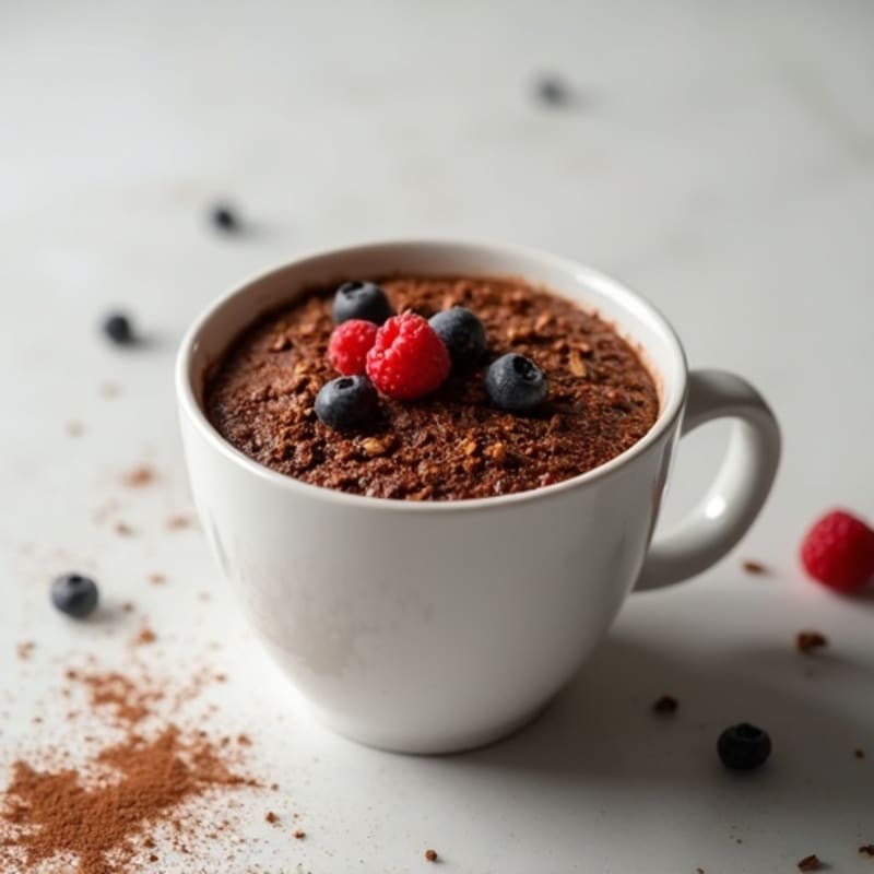 Healthy Chocolate Protein Mug Cake