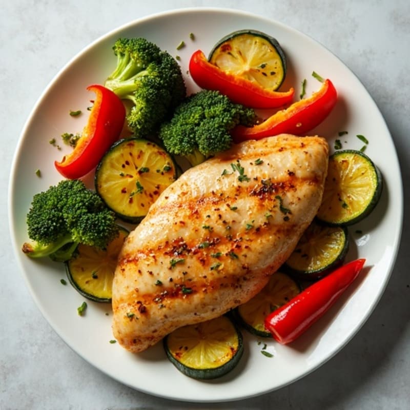 Crispy Lemon Herb Sheet Pan Chicken with Roasted Vegetables