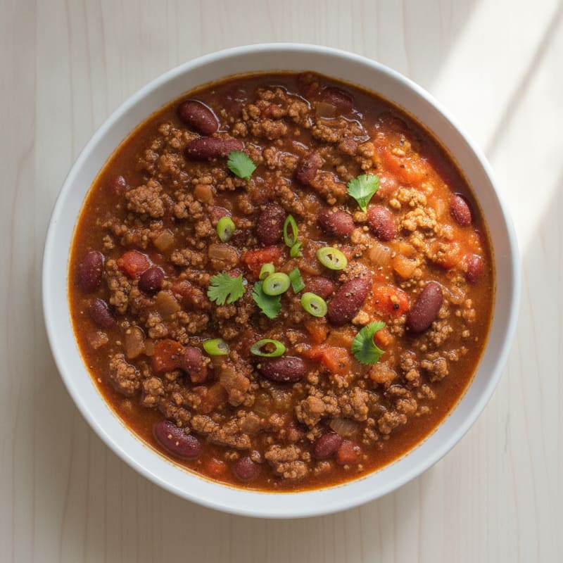 Hearty Slow Cooker Beef Chili