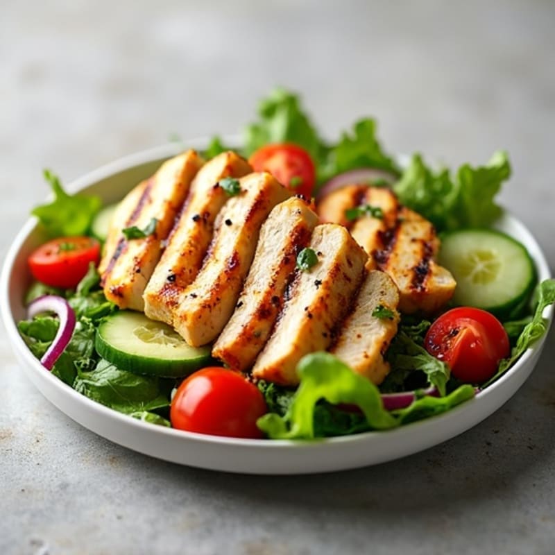 Grilled Chicken Salad with Mixed Greens and Citrus Vinaigrette