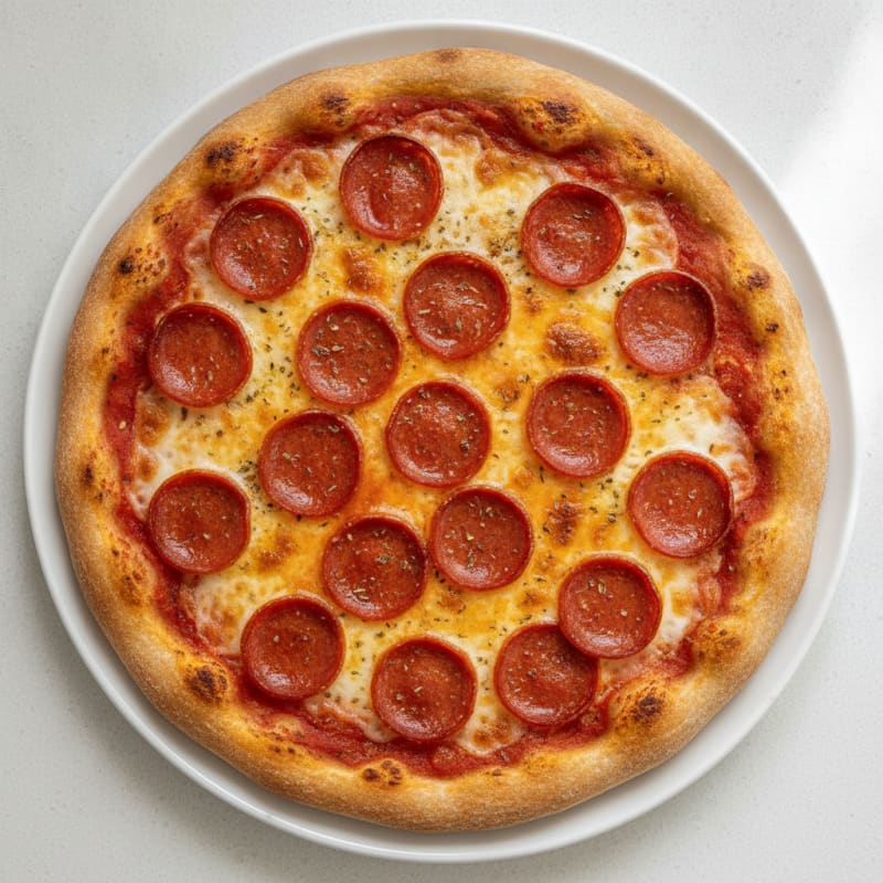 Classic Pepperoni Pizza with Mozzarella