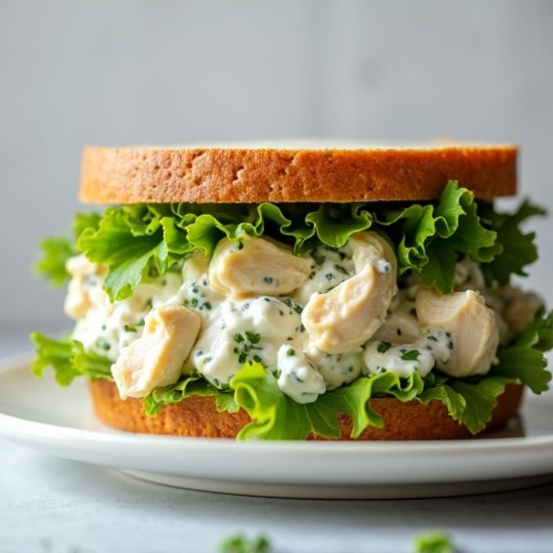 Creamy Herb Chicken Salad Sandwich