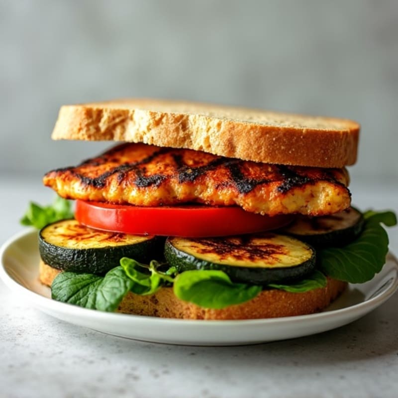 Healthy Grilled Vegetable Sandwich