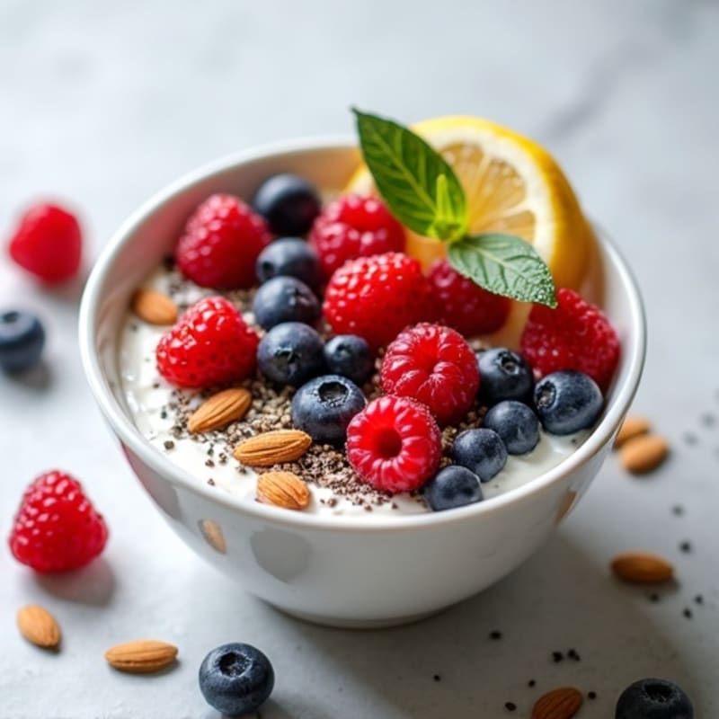 Protein-Packed Berry Crunch Greek Yogurt Bowl