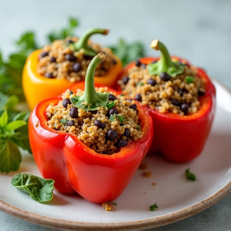 Protein-Packed Turkey and Quinoa Stuffed Bell Peppers