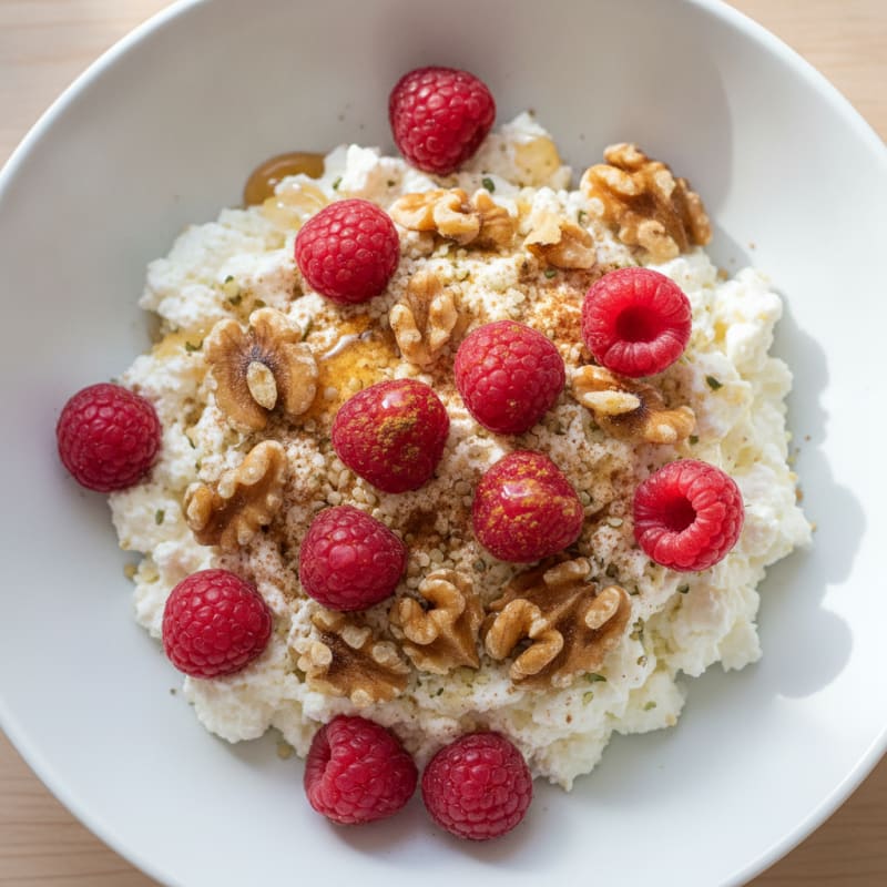 Cottage Cheese with Berries and Nuts