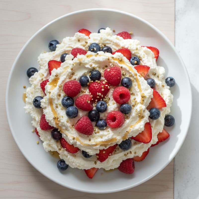 Silky Cottage Cheese and Berry Protein Parfait