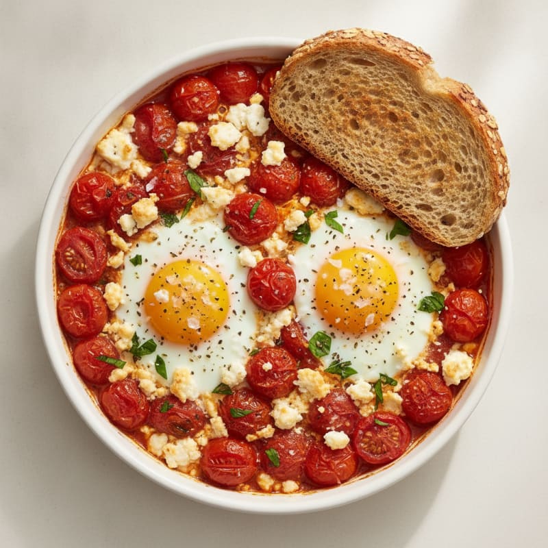 Baked Eggs with Roasted Tomatoes