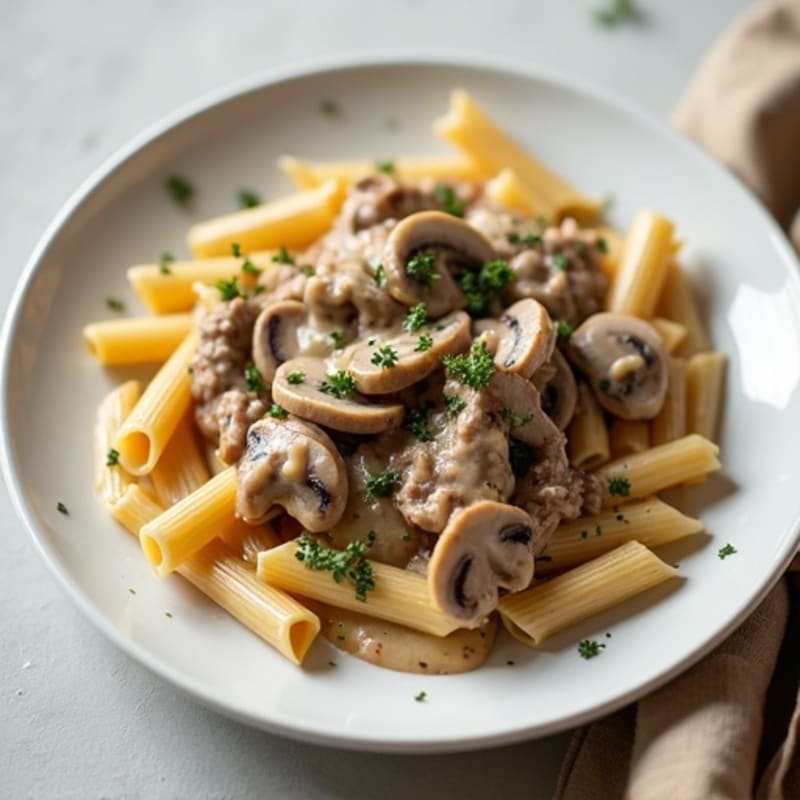 Creamy Lean Beef and Mushroom Stroganoff