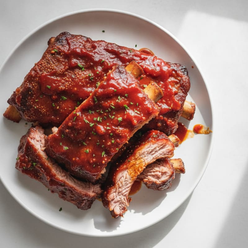 Slow-Cooked Baby Back Ribs with BBQ Glaze