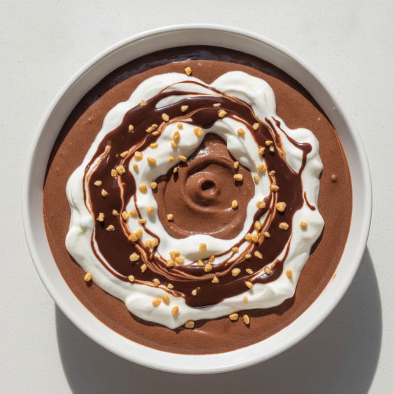 Silky Chocolate Protein Pudding with Greek Yogurt