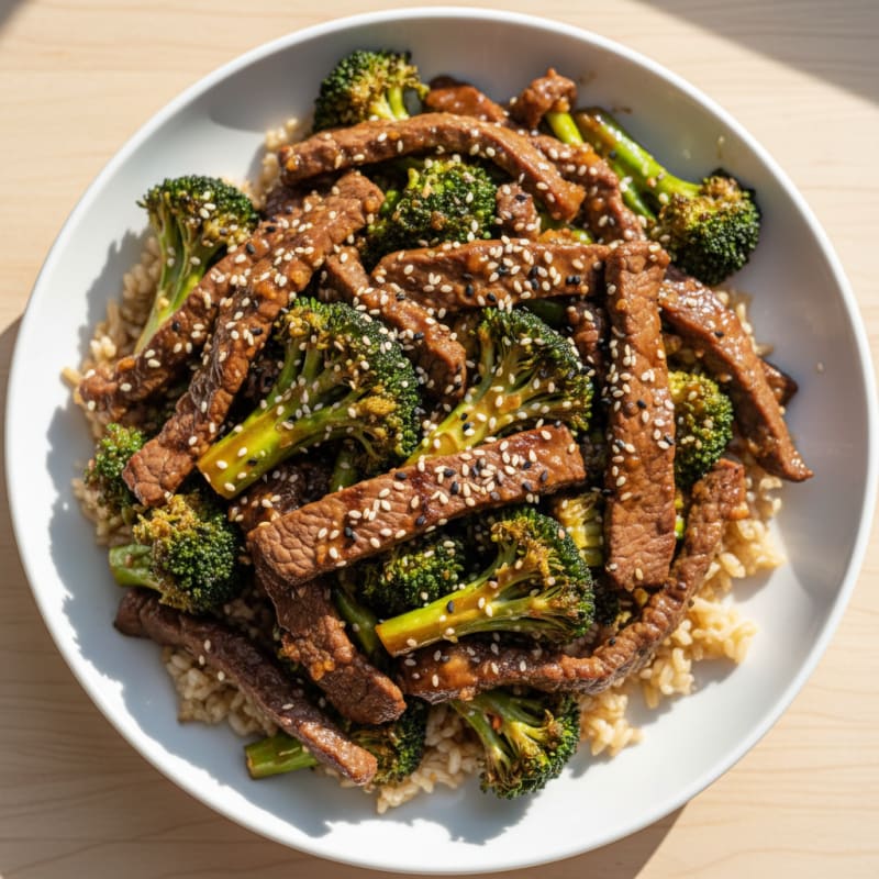 Sesame Beef and Broccoli Stir-Fry