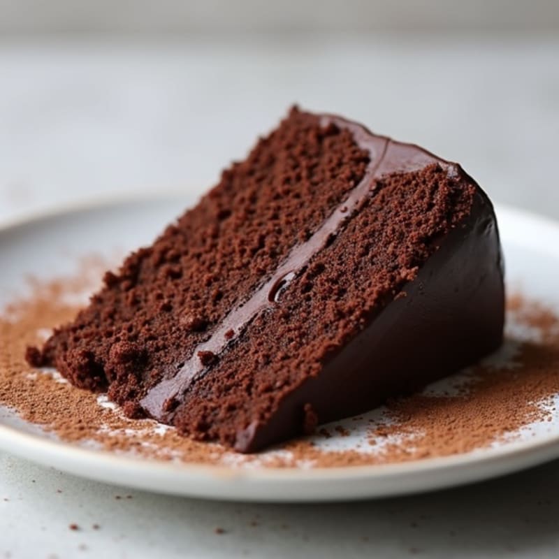 Protein-Rich Dark Chocolate Almond Flour Cake