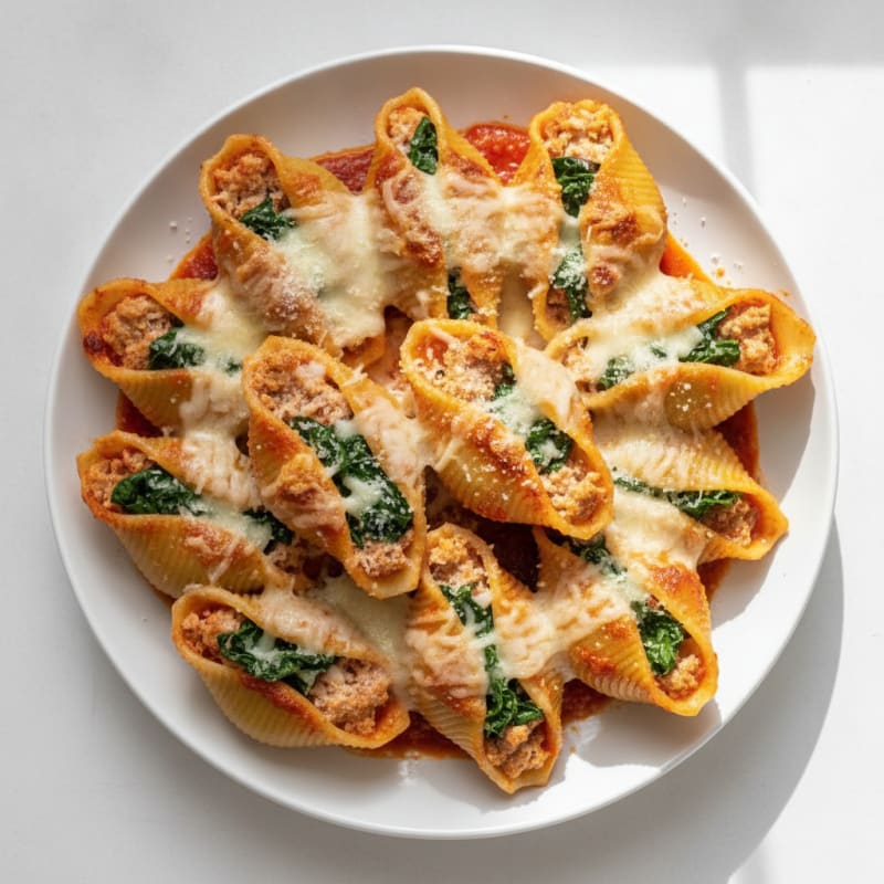 Spinach Ricotta Stuffed Shells