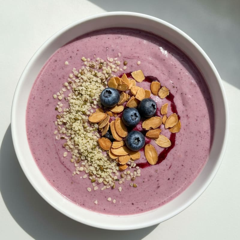 Silky Tofu and Berry Protein Smoothie Bowl