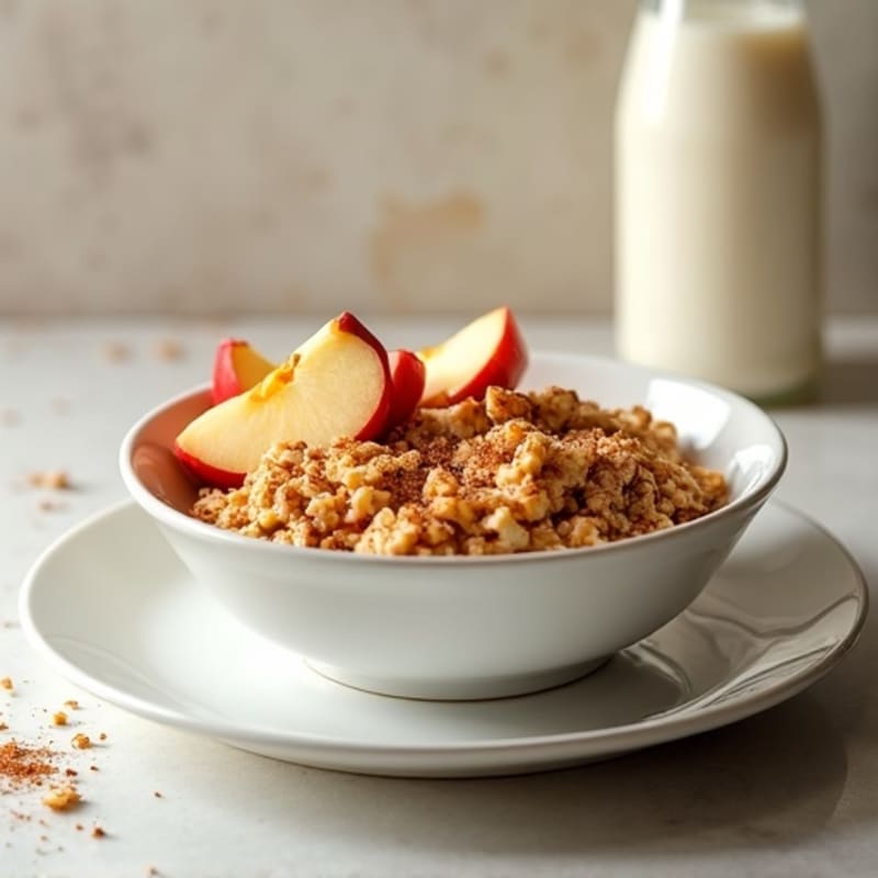 Protein-Packed Apple Cinnamon Steel Cut Oats