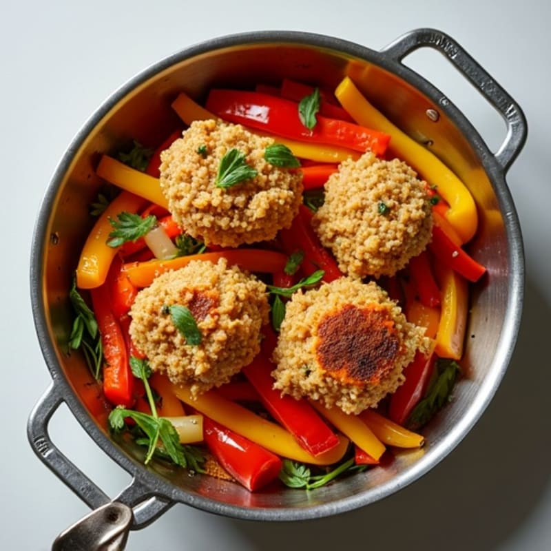 Crispy Turkey Mince and Bell Pepper Skillet