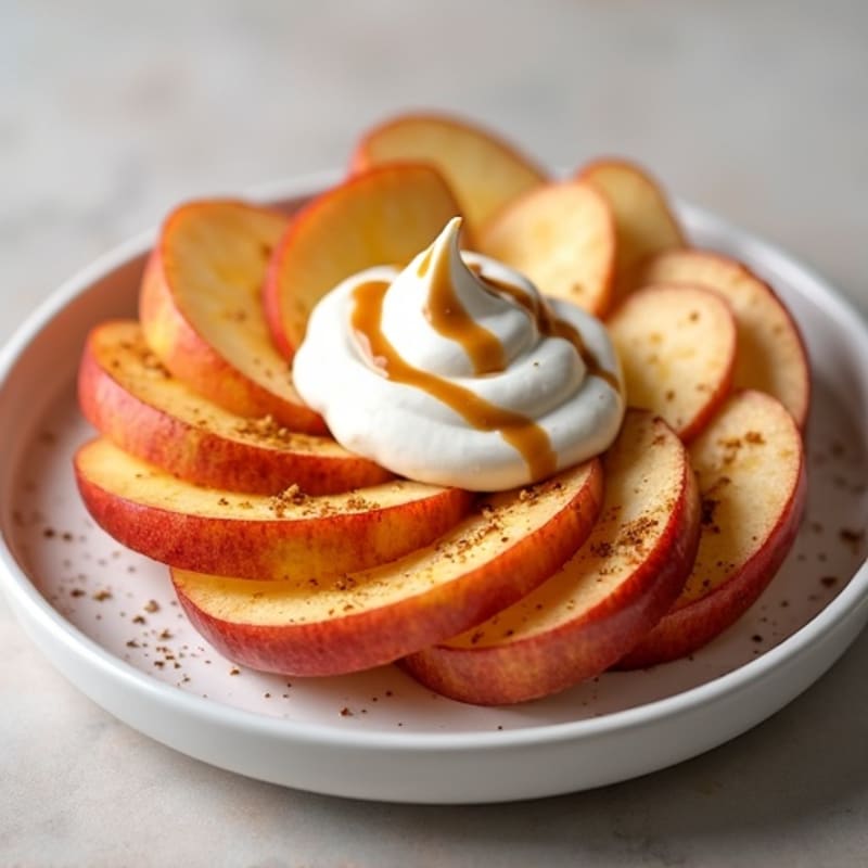 Crispy Apple Slices with Creamy Almond Butter