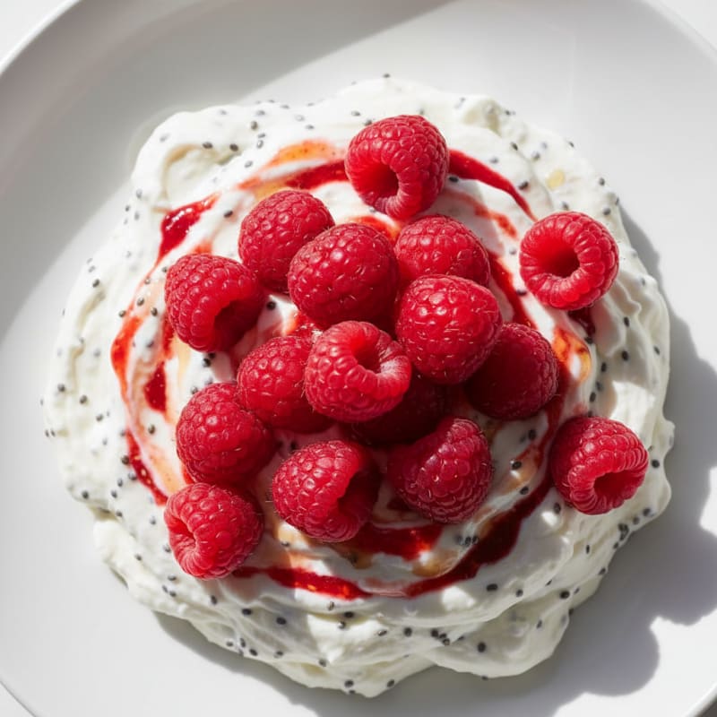 Silky Greek Yogurt Protein Mousse with Berries