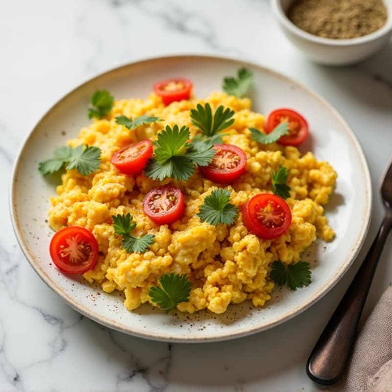 Turmeric-Spiced Masala Scrambled Eggs