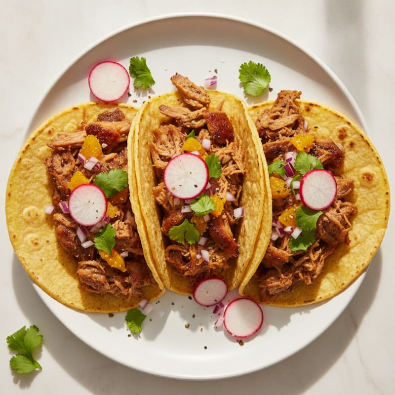 Slow-Cooked Pork Carnitas Tacos