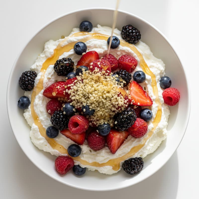 Creamy Greek Yogurt Protein Bowl with Mixed Berries