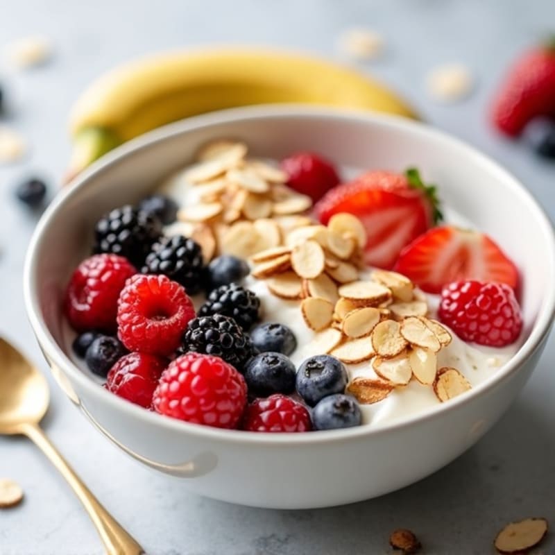 Protein-Packed Banana Split Bowl