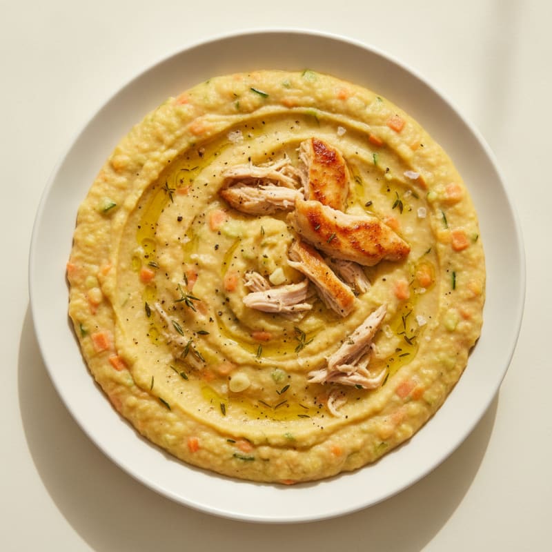 Slow-Cooked Chicken and Vegetable Puree