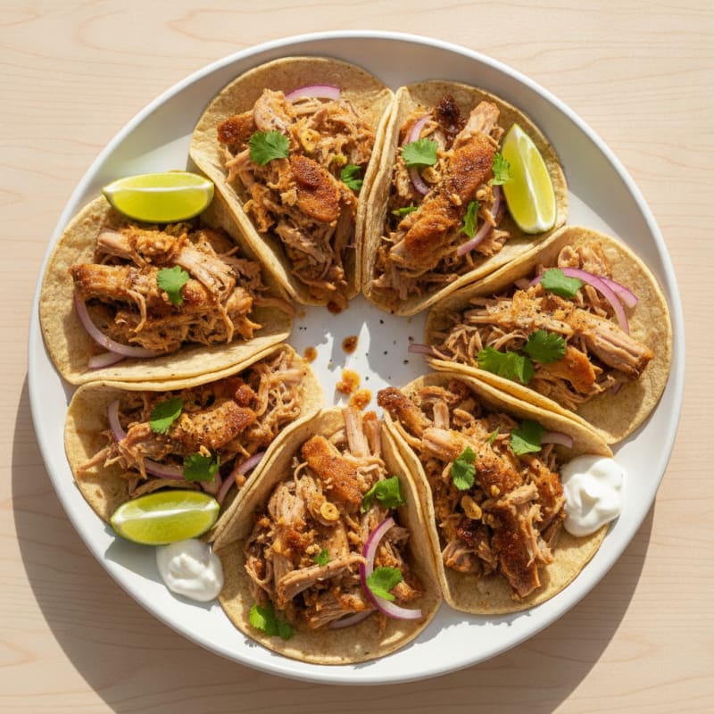 Slow-Cooked Pork Carnitas Tacos