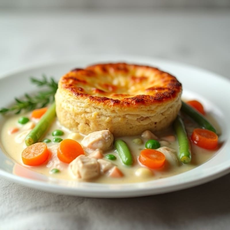 Wholesome Creamy Chicken and Vegetable Pot Pie