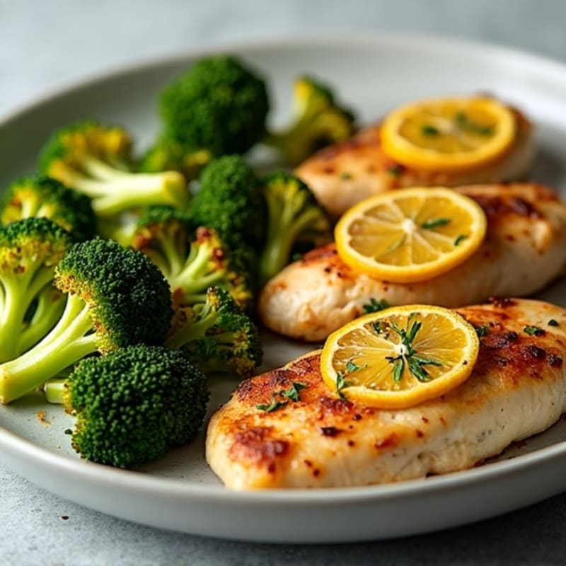 Sheet Pan Lemon-Garlic Chicken with Roasted Broccoli