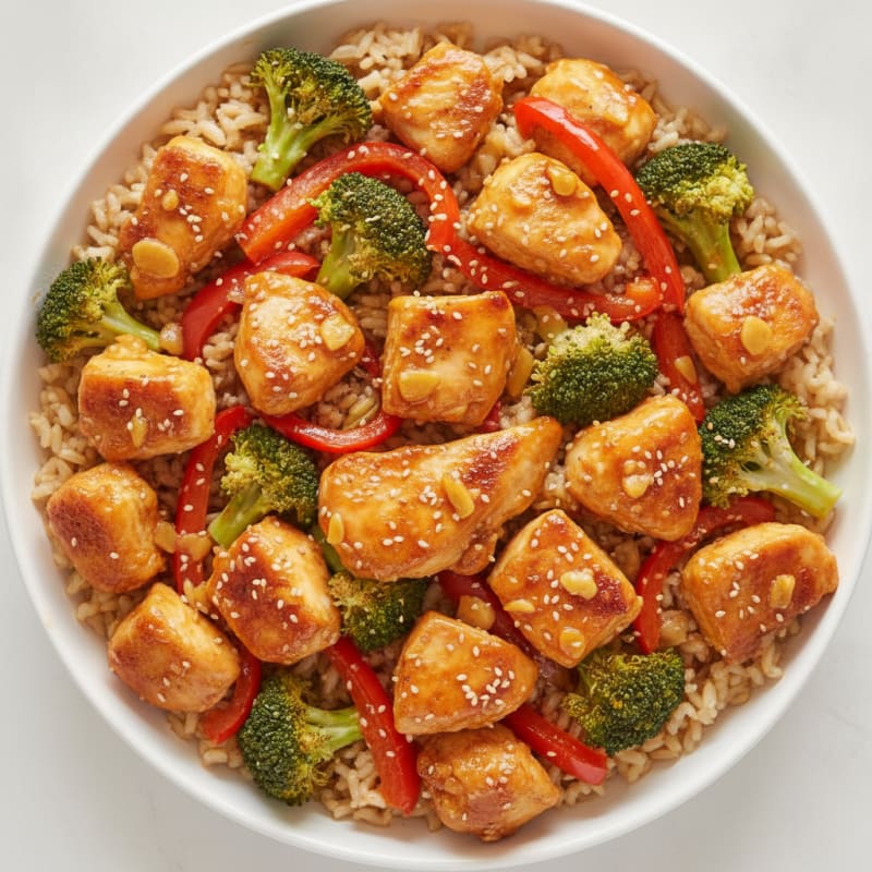Baked Orange Chicken with Broccoli