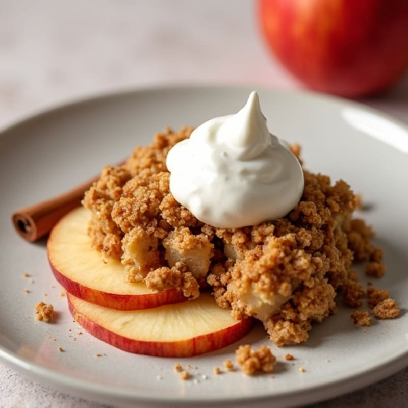Healthy Spiced Apple Crumble