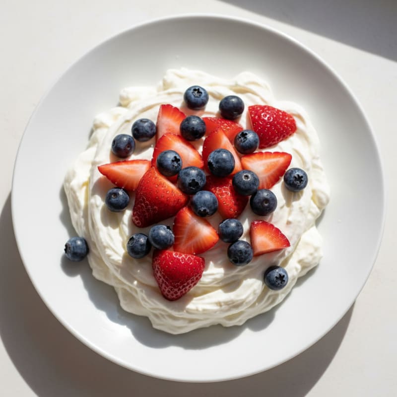 Greek Yogurt Protein Mousse with Fresh Berries