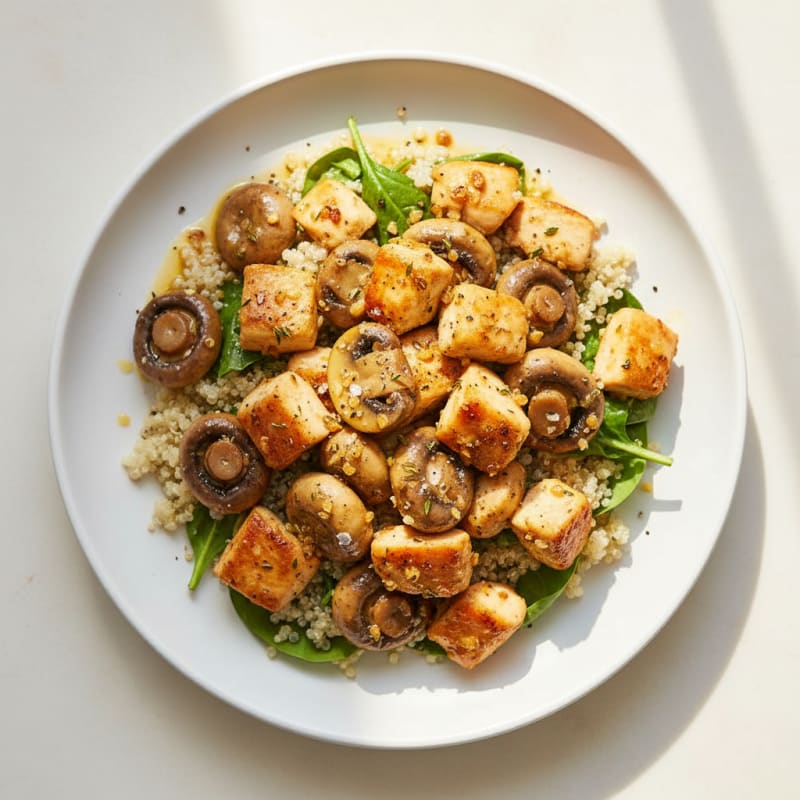 Golden Garlic Butter Roasted Mushrooms